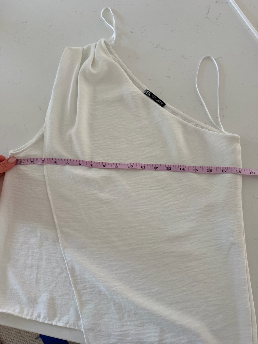 Zara Women’s White One shoulder top size M - Picture 5 of 7